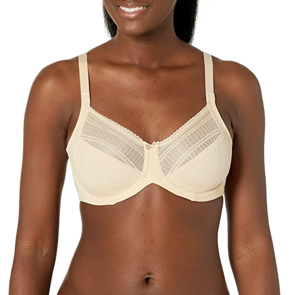 Lilyette by Bali Women's Enchantment Three-Section Unlined Minimizer Underwire Bra