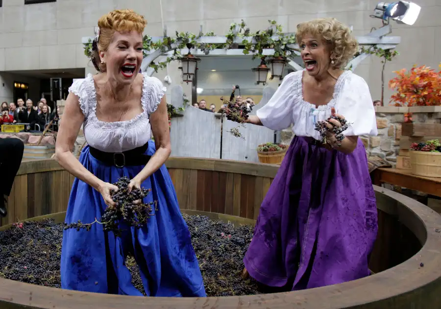 Lucille Ball Lookalikes Nicole Kidman Debra Messing and More Celebs Dressed as I Love Lucy Star