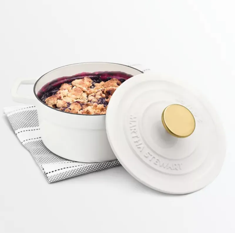 Martha Stewart Collection Enameled Cast Iron 2-Qt. Round Covered Dutch Oven