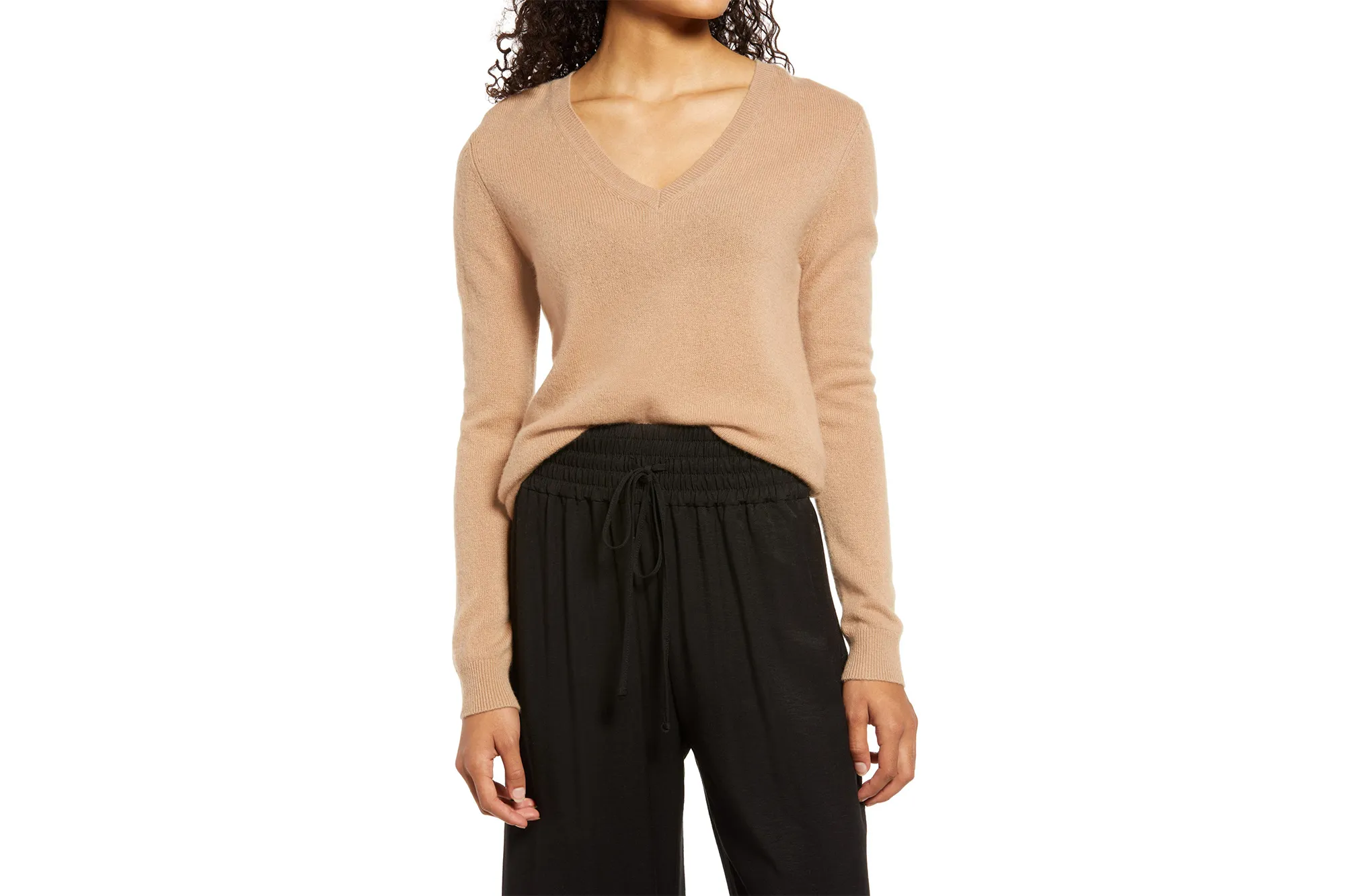 Nordstrom Cashmere Essential V-Neck Sweater