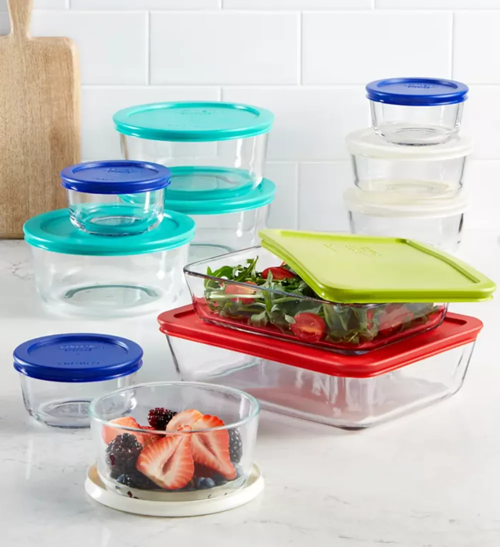 Pyrex 22 Piece Food Storage Container Set