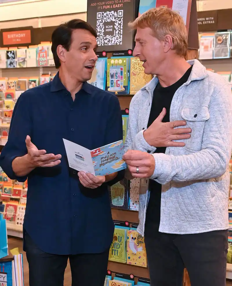 Ralph Macchio and Billy Zabka They Ask Pals For Opinions Just Like Us