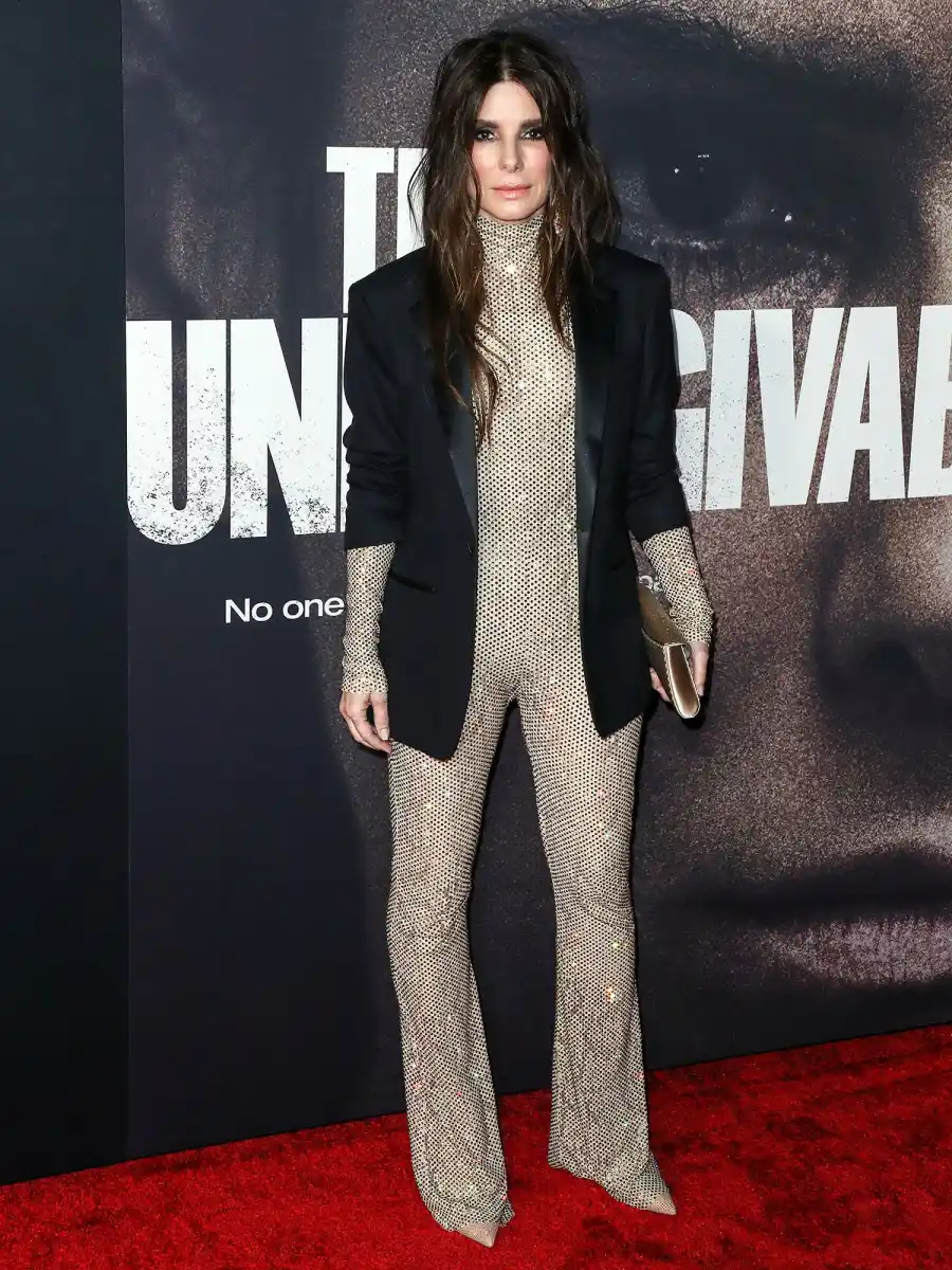 Sandra Bullock Rocks Skintight Jumpsuit on the Red Carpet