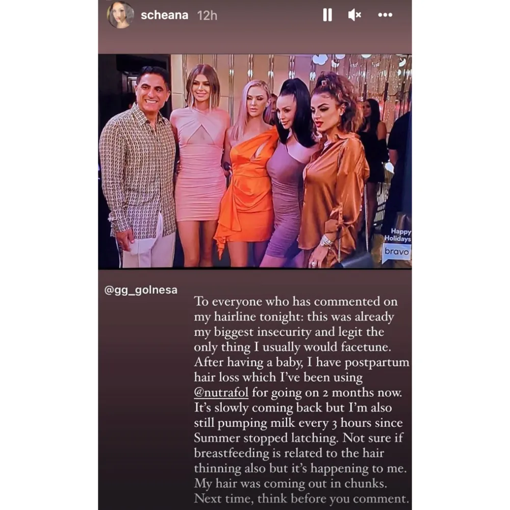 Scheana Shay Says Postpartum Hair Loss Is Her Biggest Insecurity 3