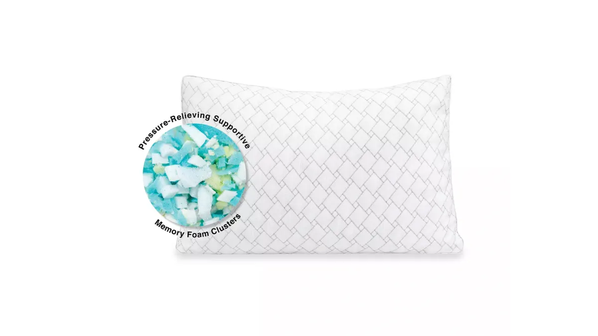 SensorPEDIC Wellness Collection Supportive Memory Foam Cluster Pillow