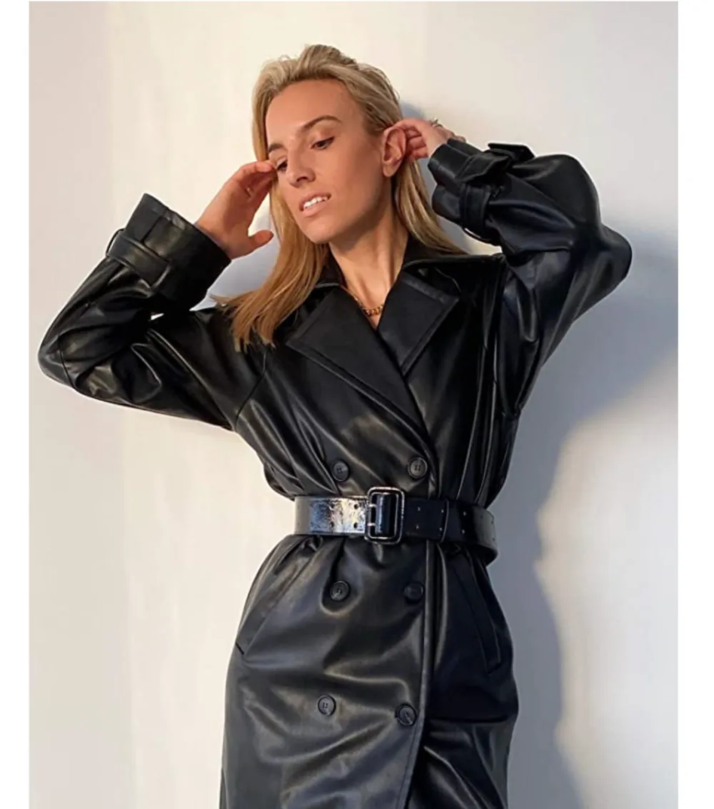 The Drop Women's @lisadnyc Patent Faux Leather Wide Belt