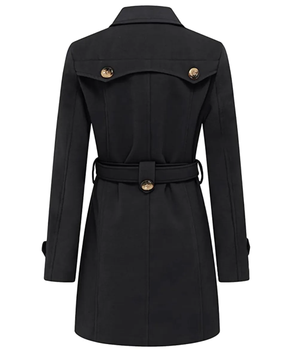 Wantdo Women's Double Breasted Pea Coat