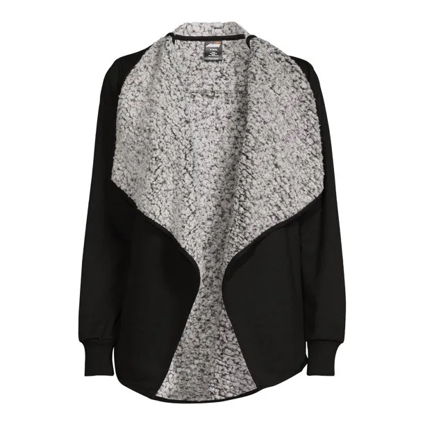 black cardigan, sweater