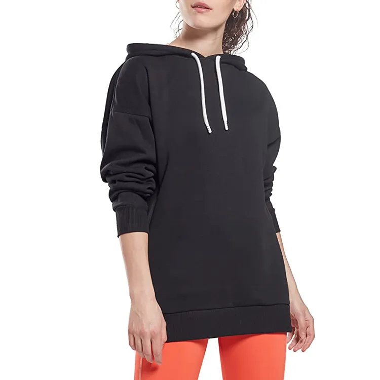 black hoodie, sweatshirt, Reebok