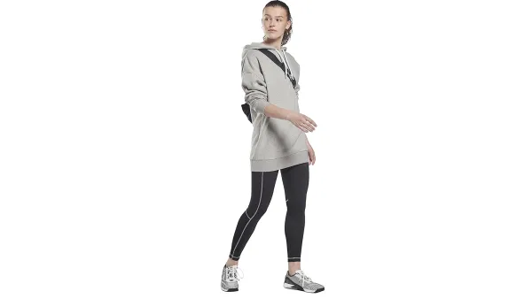 grey hoodie, sweatshirt, Reebok