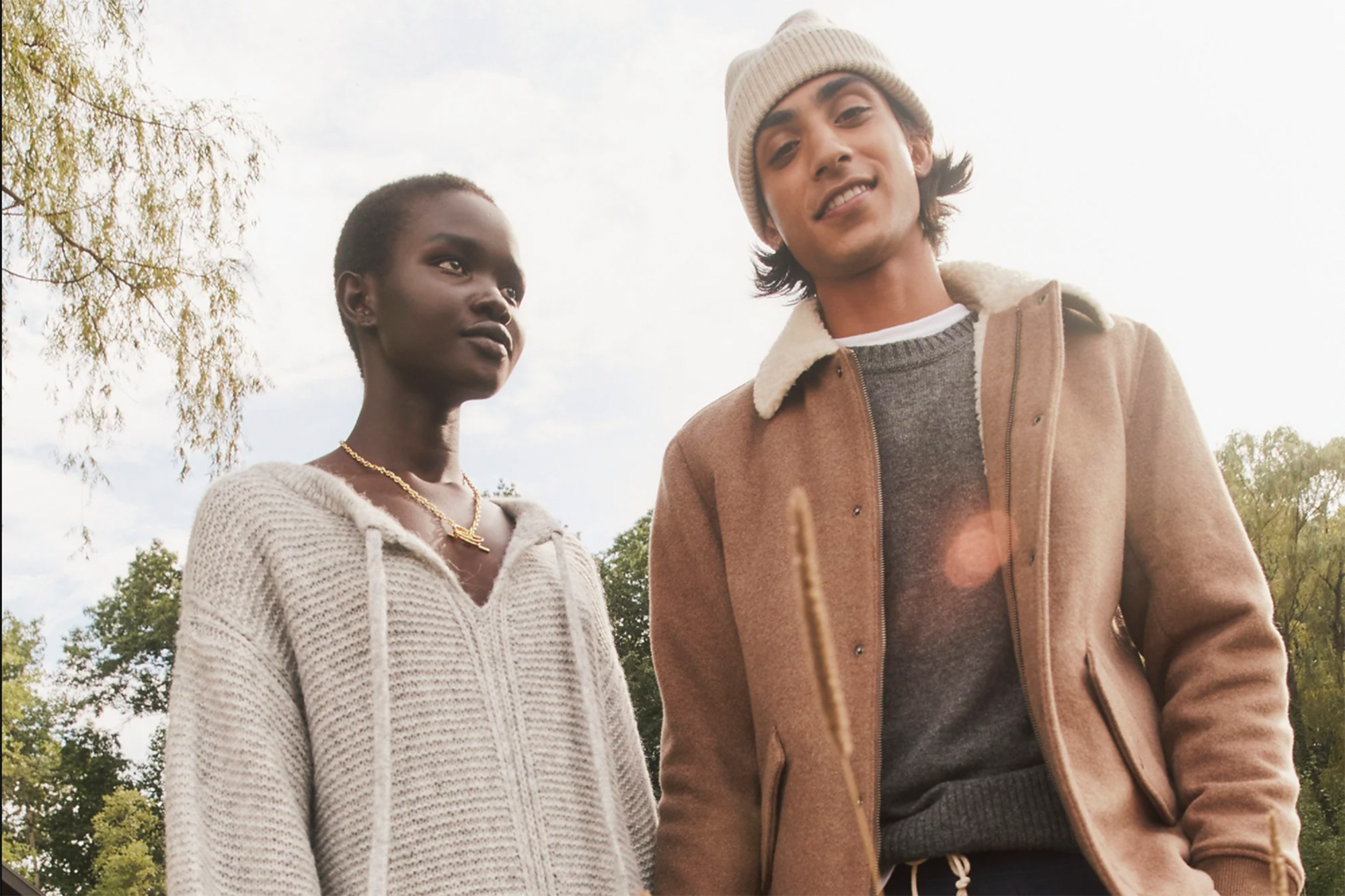 J. Crew, sherpa-lined jacket