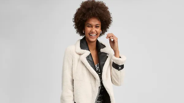 white faux fur moto jacket