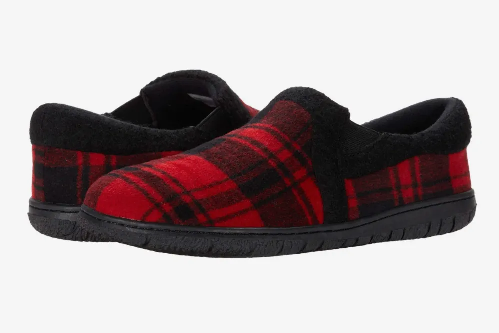 plaid slippers