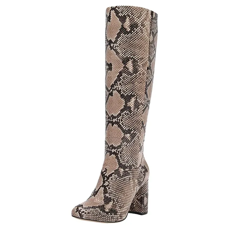 snakeskin, tall boot