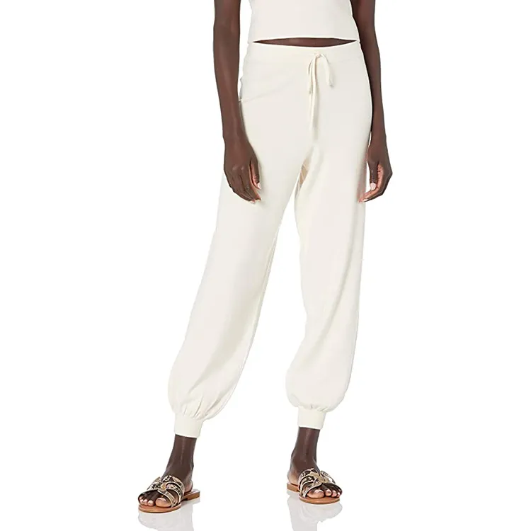 white joggers, sweatpants