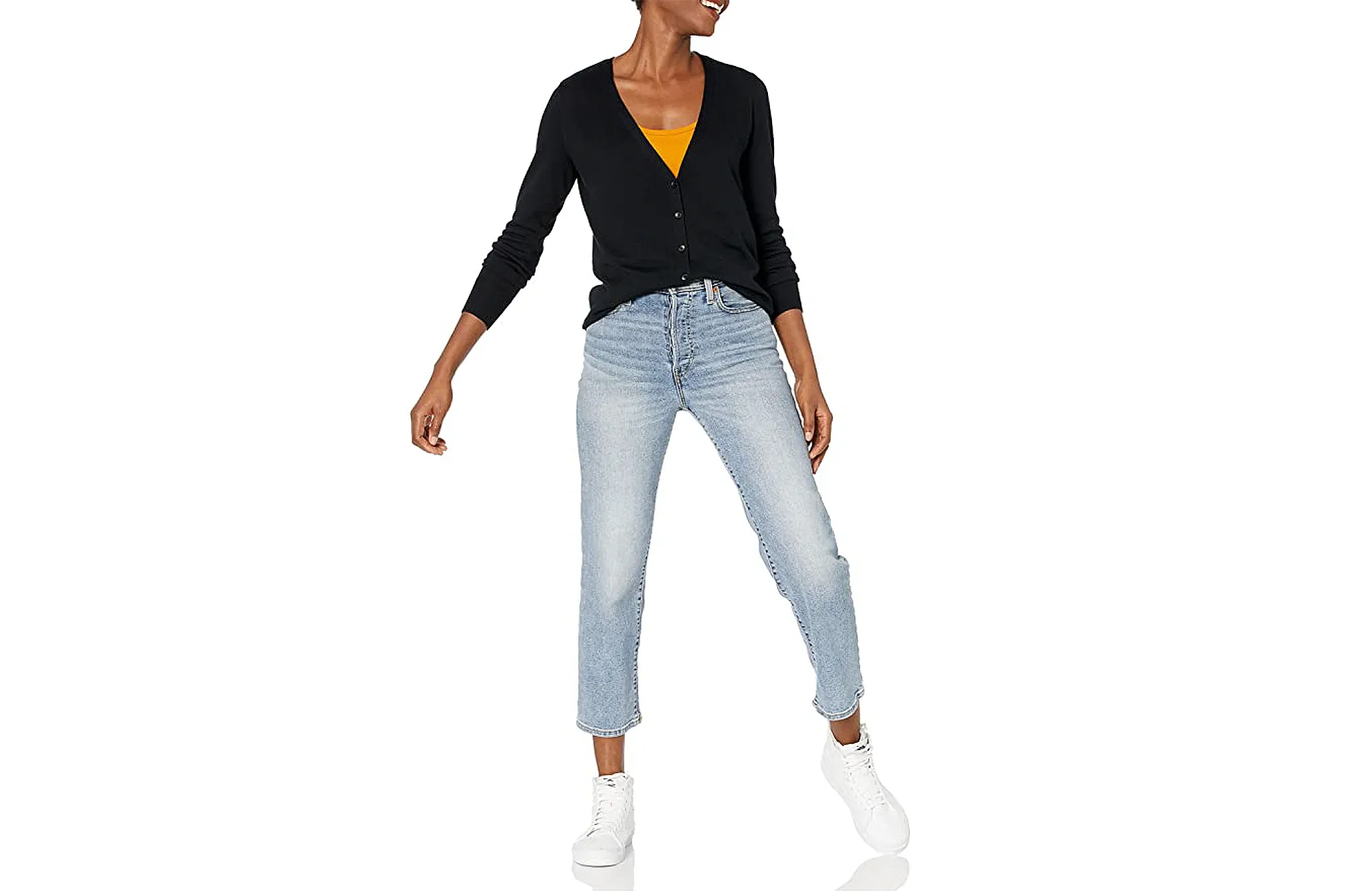 Amazon Essentials Women's Lightweight V-Neck Cardigan