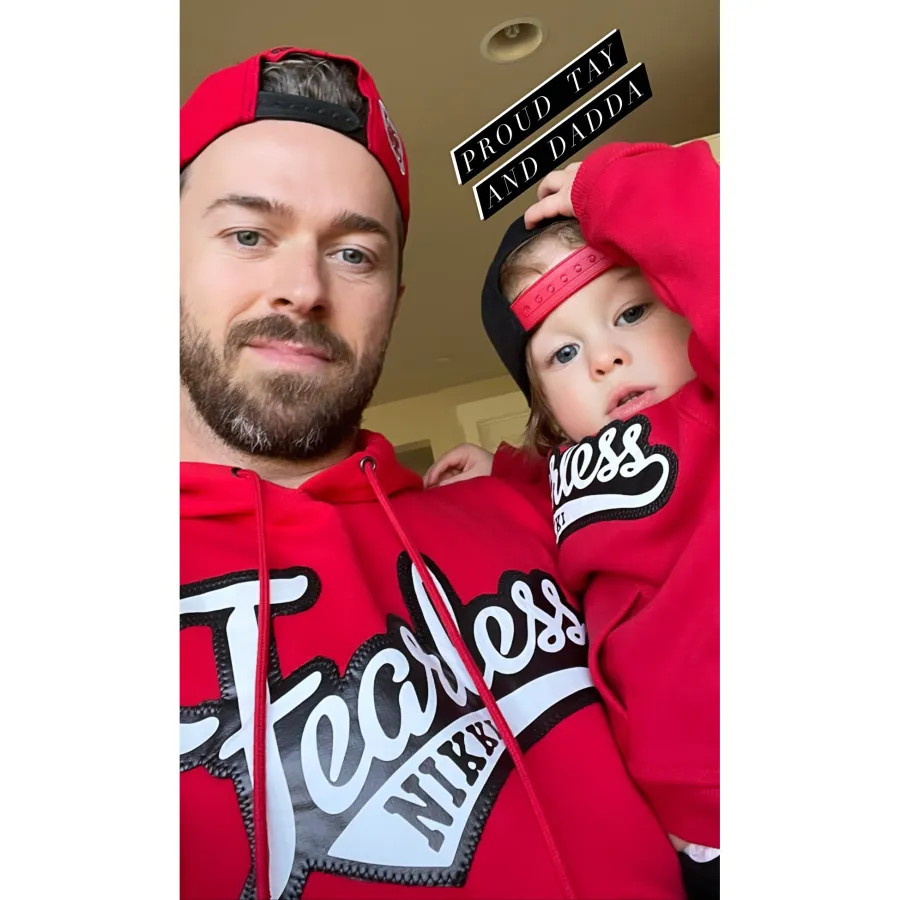 Artem Chigvintsev, Son Matteo Cheer on Nikki’s ‘Royal Rumble’ Match