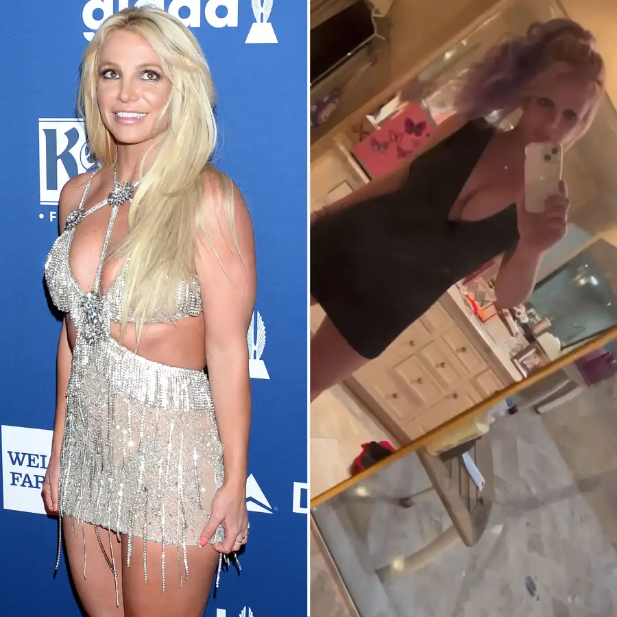 Britney Spears Just Dyed Her Hair Pastel Purple Split