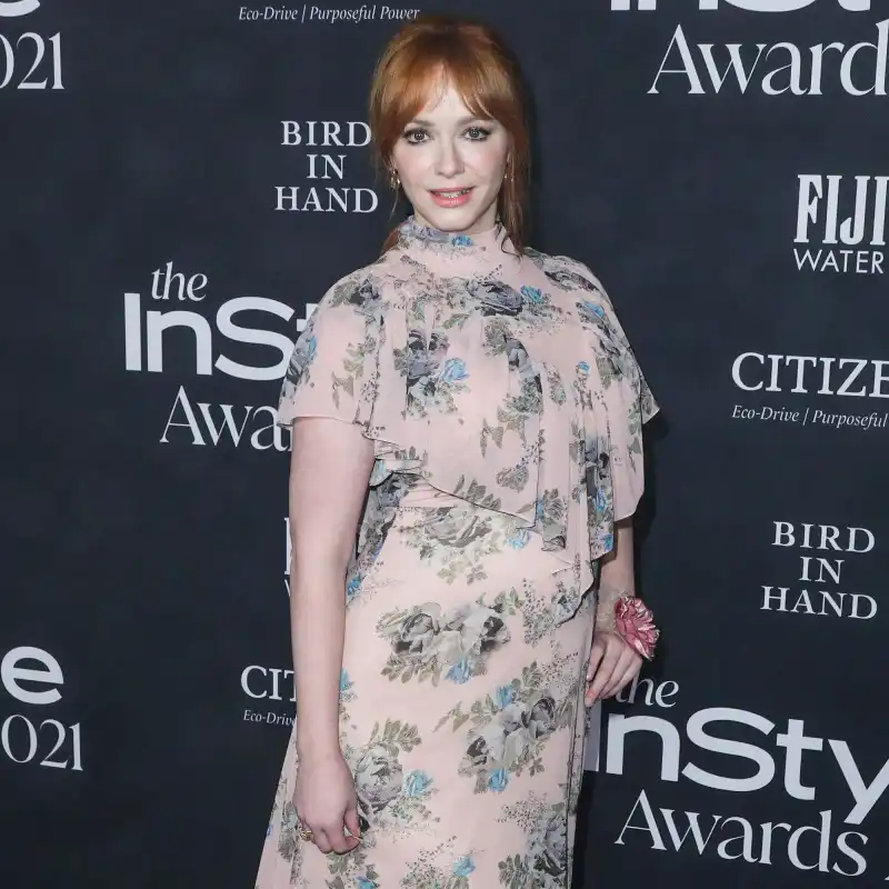 Christina Hendricks Puts Her Curves Full Display Black Lace Bustier
