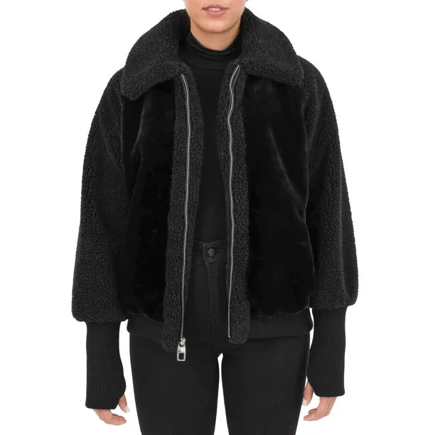 Cyn & Luca Women's Oversized Faux Fur Jacket