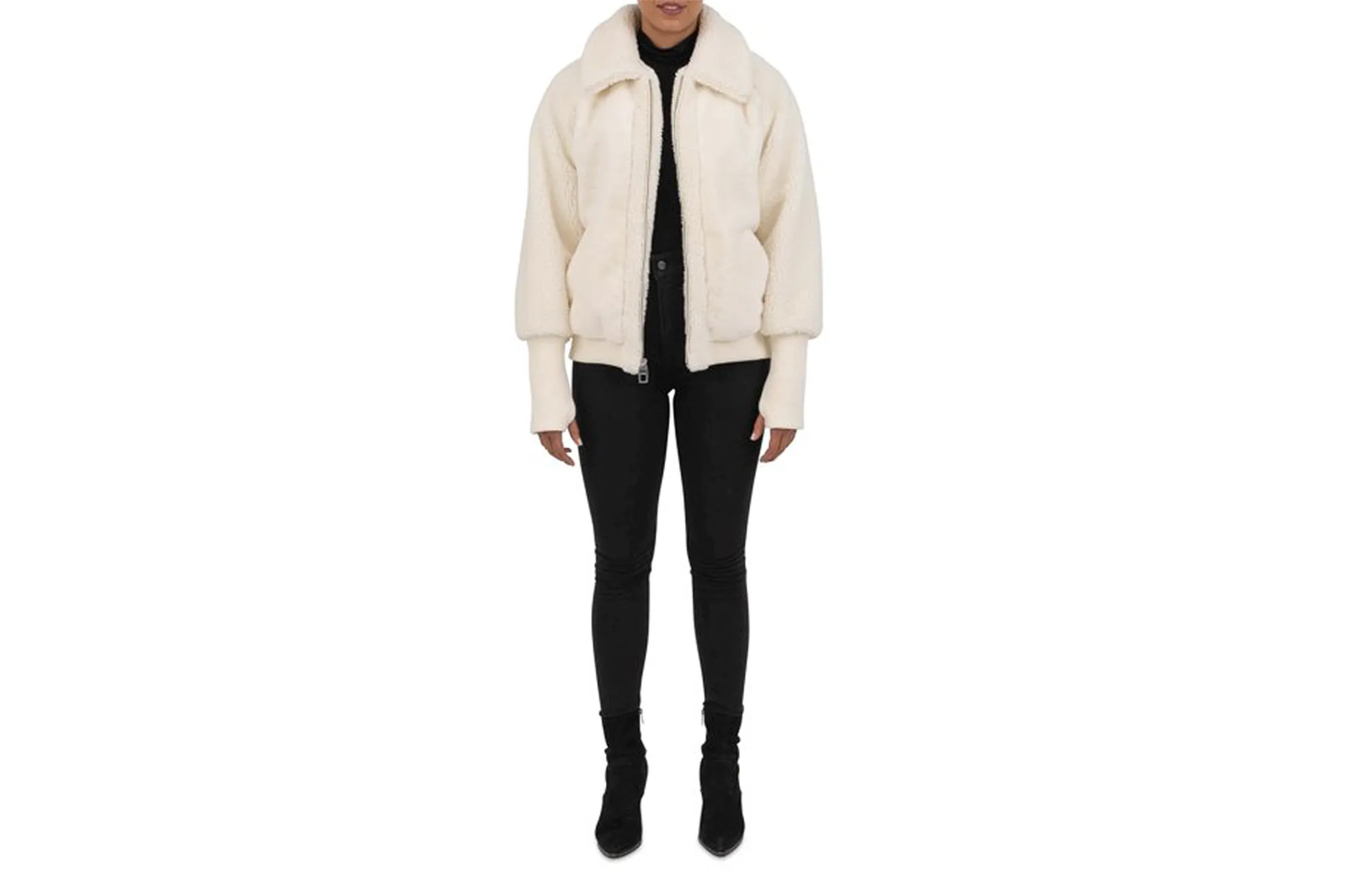 Cyn & Luca Women's Oversized Faux Fur Jacket