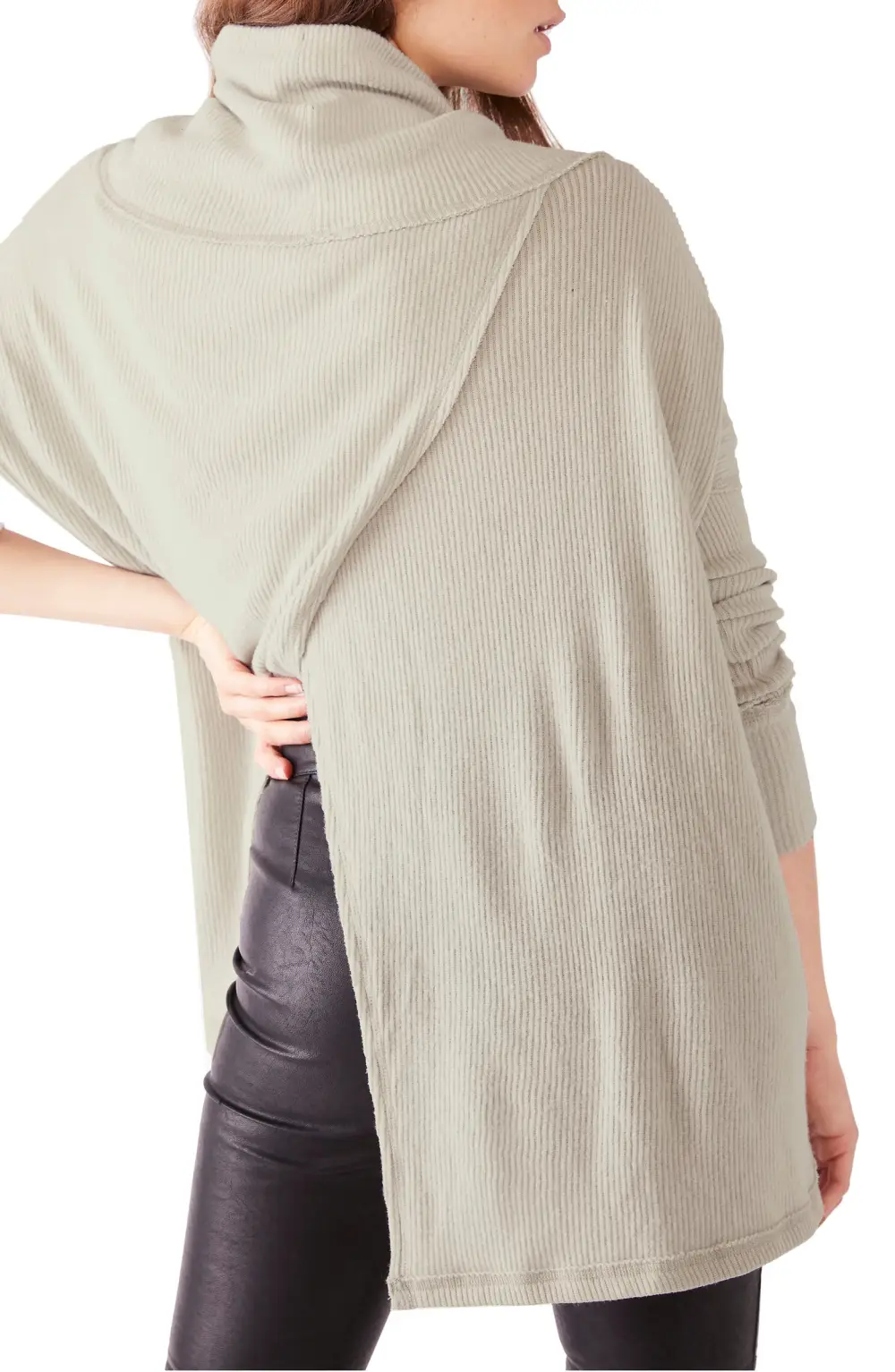 Free People Juicy Long Sleeve Cowl Neck Shirt