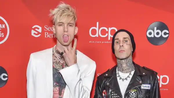 ICYMI MGK Travis Barker Wore Same Outfit Their Respective Proposals