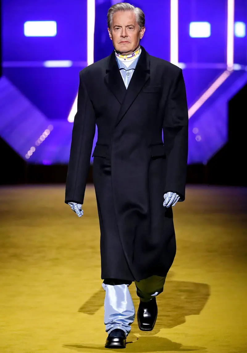 Jeff Goldblum and Kyle MacLachlan Take the Prada Runway by Storm