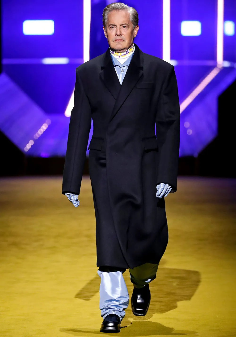 Jeff Goldblum and Kyle MacLachlan Take the Prada Runway by Storm