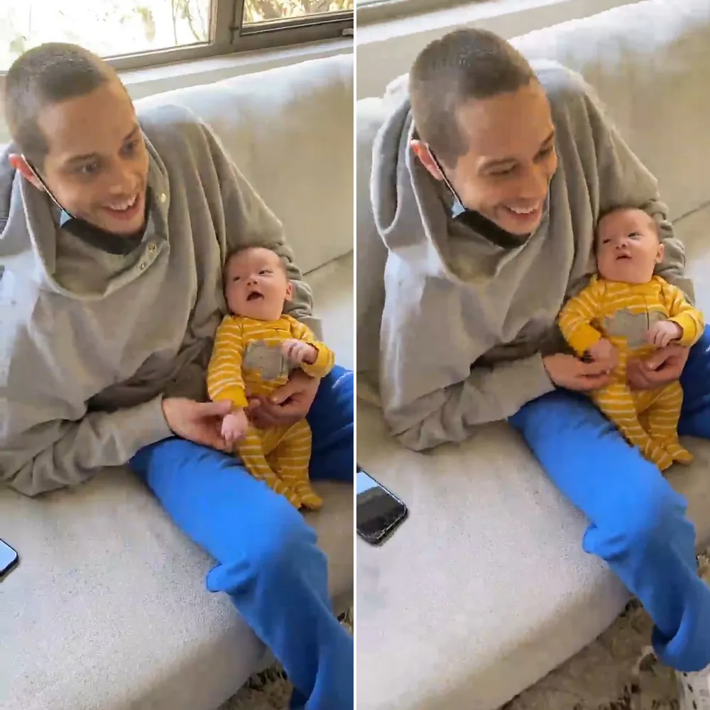 John Mulaney and Olivia Munn&rsquo;s Son Malcolm Meets &lsquo;Uncle&rsquo; Pete Davidson: 'Babies Are All Head'