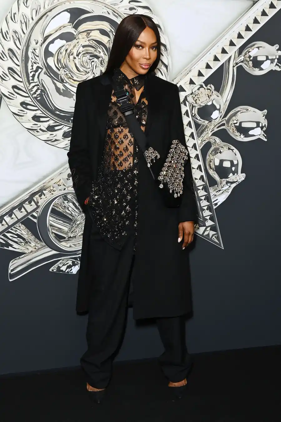 Kanye Naomi Celebs Serve Up Chic Street Style Paris Fashion Week Naomi Campbell