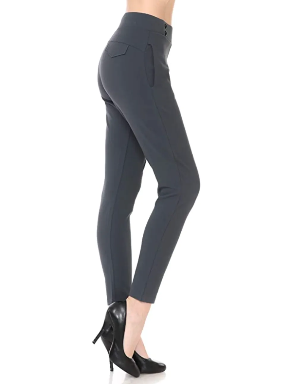 Leggings Depot Women's High Waisted Casual Pants