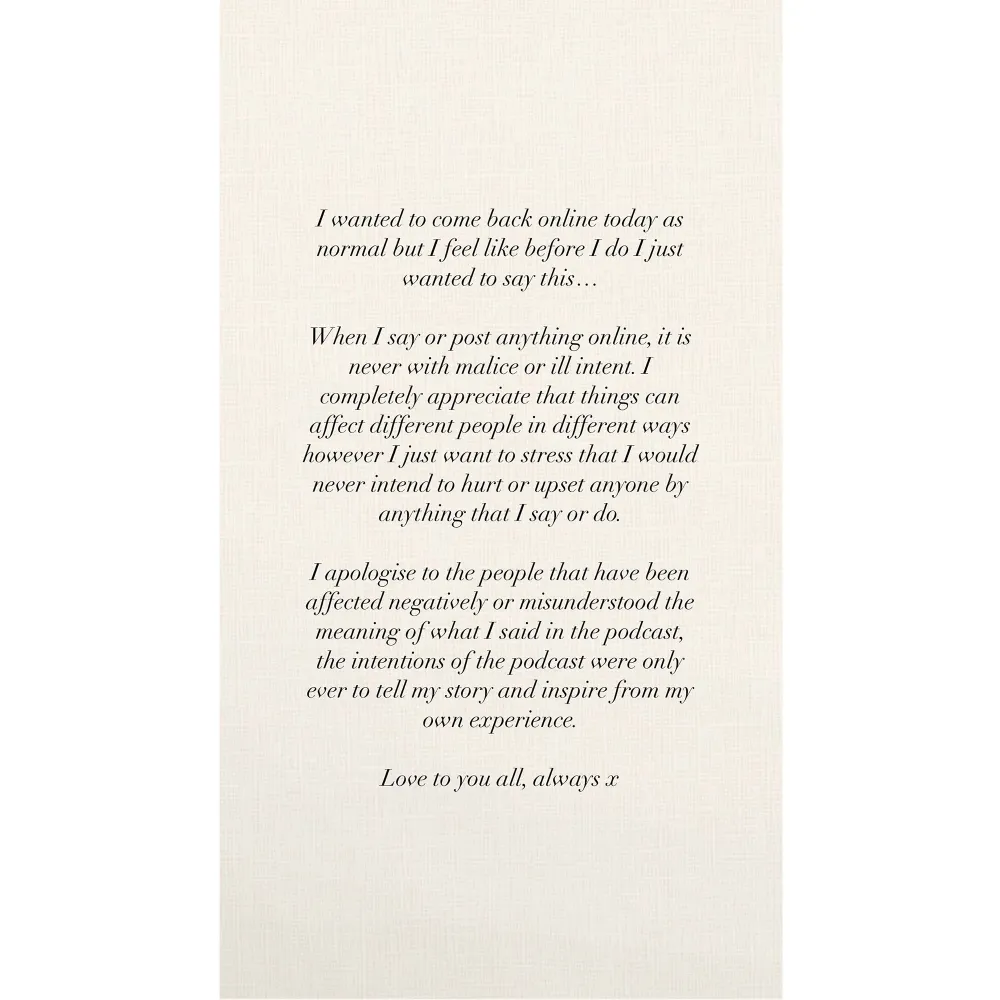 Love Island&rsquo;s Molly-Mae Hague Apologizes After Receiving Backlash for Tone Deaf Comments 2