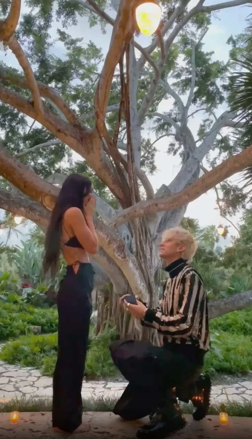 Machine Gun Kelly Reveals Meaning Behind Megan Foxs 2 Stone Engagement Ring