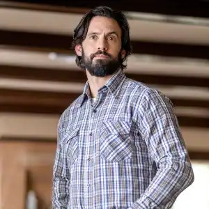 Milo Ventimiglia This Is Us Plaid Shirt Beard Facial Hair