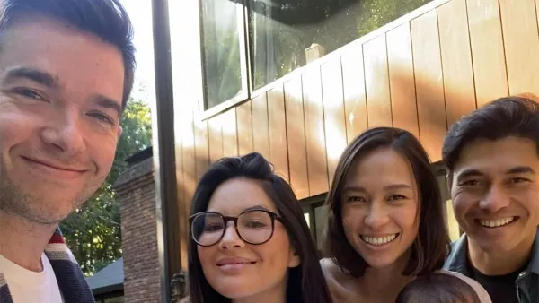 Olivia Munn Son Malcom Meets Henry Golding Daughter Lyla at Playdate John Mulaney Liv Lo 5