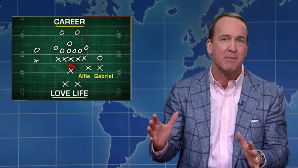 Peyton Manning Compares Tom Brady Retirement Speculation to &lsquo;Emily in Paris&rsquo; on &lsquo;SNL&rsquo;