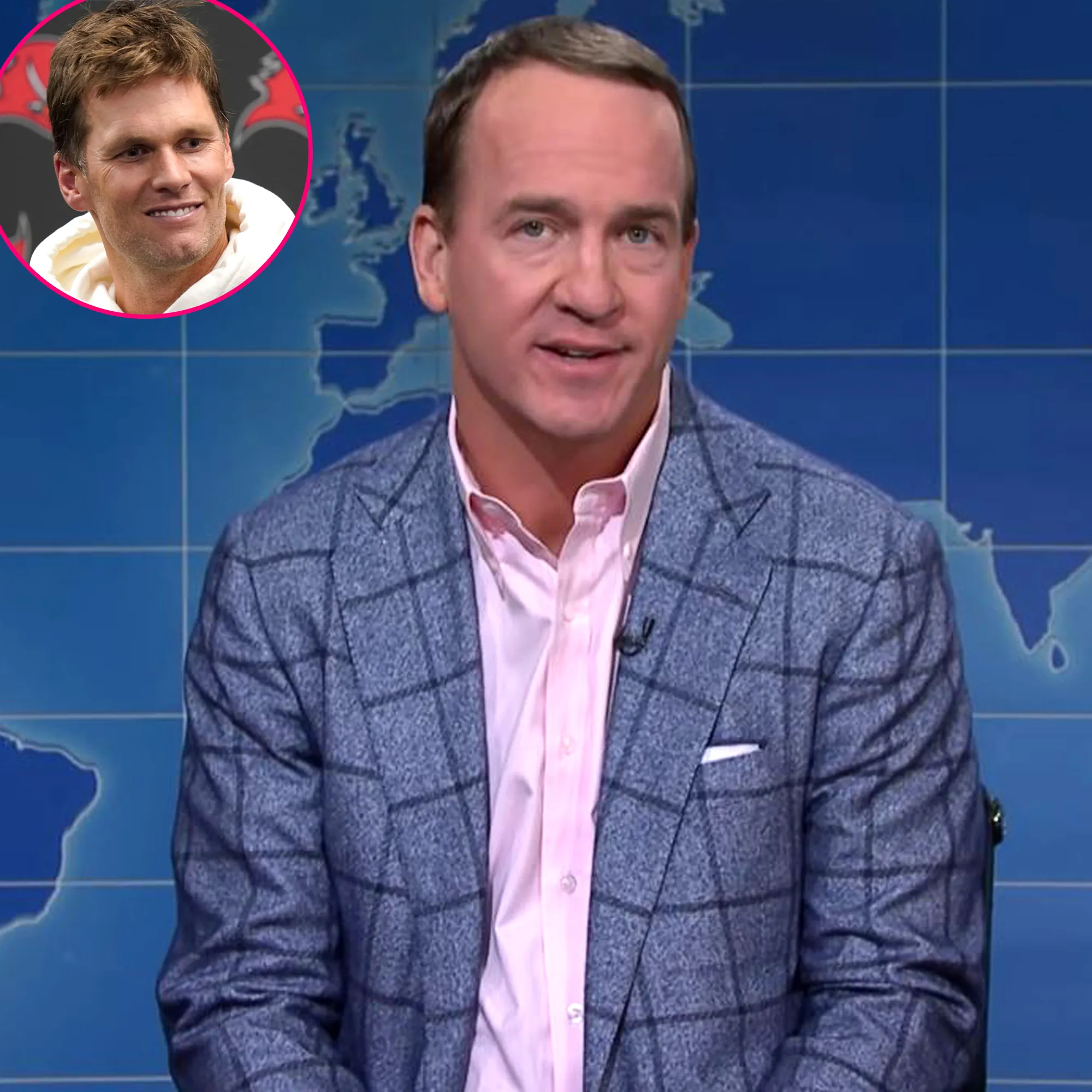 Peyton Manning Compares Tom Brady Retirement Speculation to ‘Emily in Paris’ on ‘SNL’