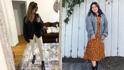 QUALFORT Women's Button-Down Oversized Cardigan