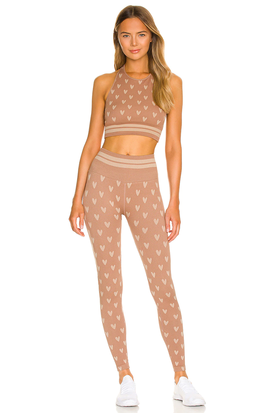 Spiritual Gangster heart print workout set