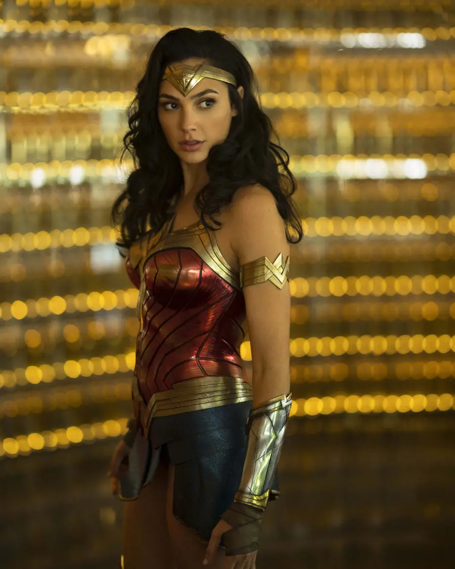 Gal Gadot in superhero costume as Diana Prince in Wonder Woman 1984