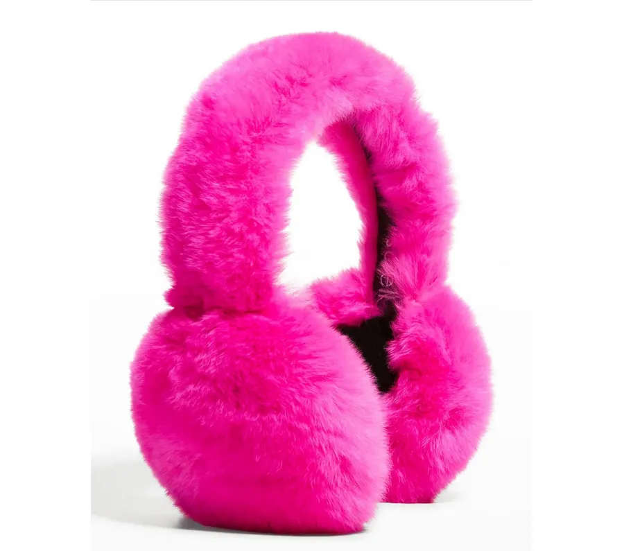 Surell Rabbit Fur Earmuffs Buzzzz-o-Meter