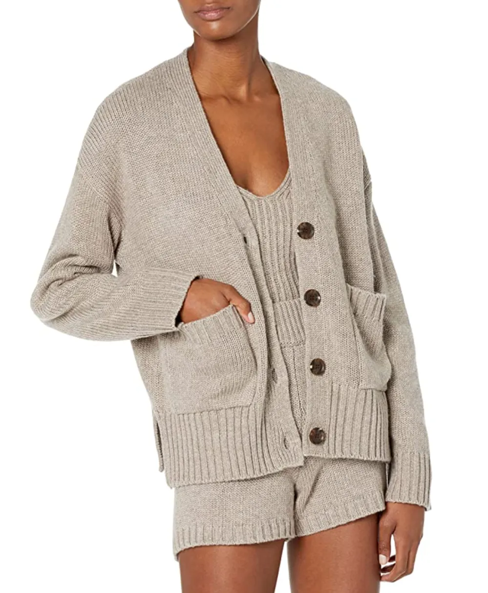 The Drop Women's Brigitte Chunky Button Front Cardigan