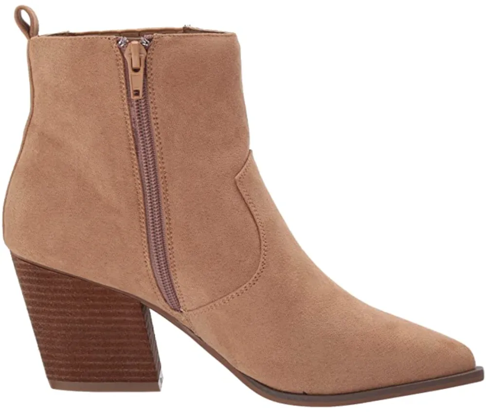 The Drop Women's Sia Pointed Toe Western Ankle Boot