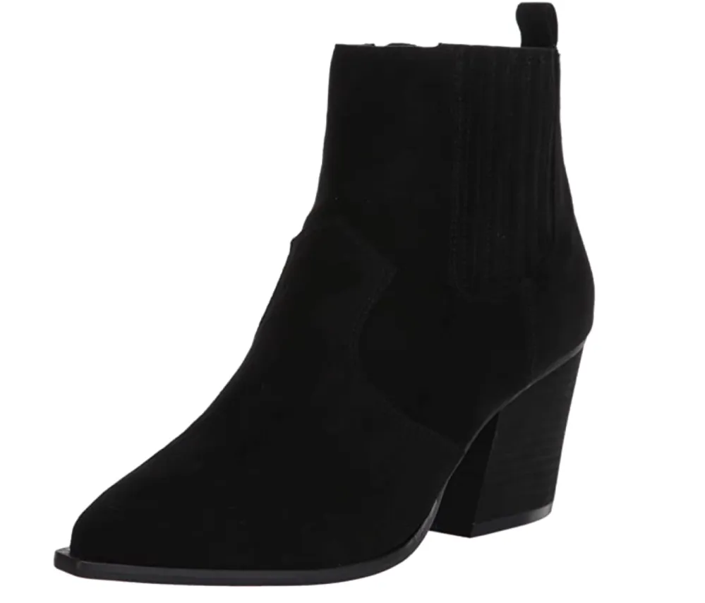 The Drop Women's Sia Pointed Toe Western Ankle Boot