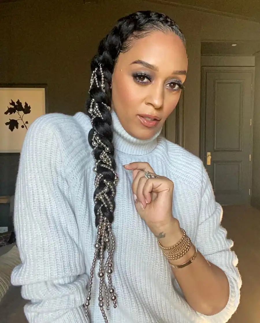 Tia Mowry’s Bedazzled Braid Belongs on Your Inspo Board