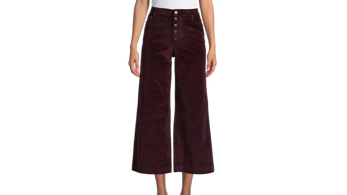 Time and Tru Women’s Wide Leg Corduroy Pants