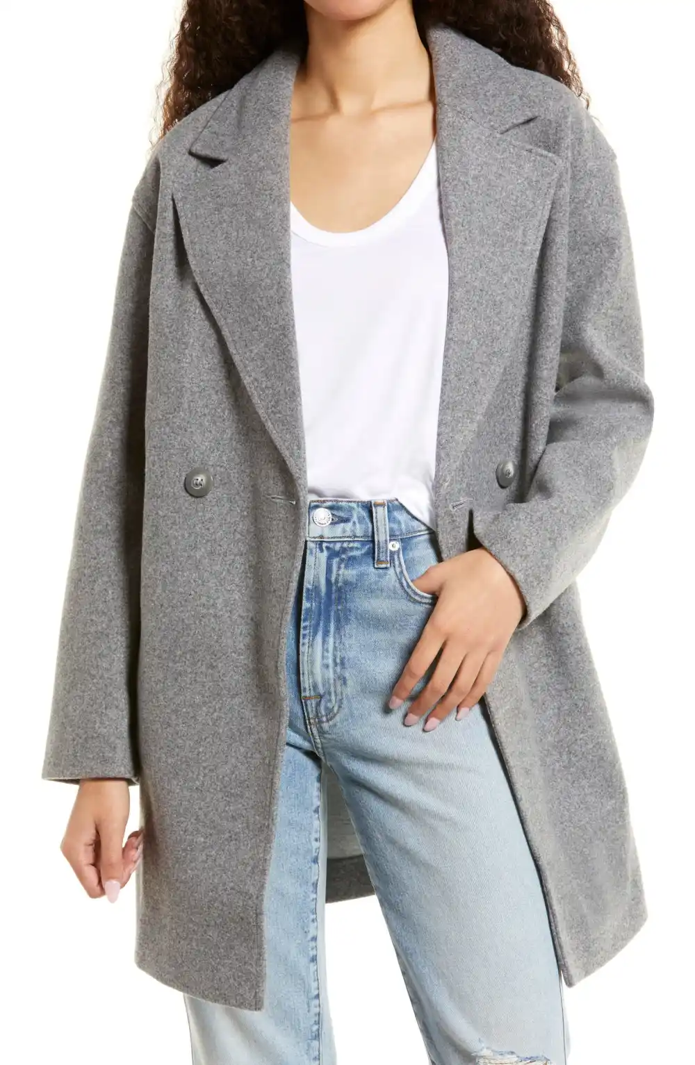 Topshop Riley Long Coat