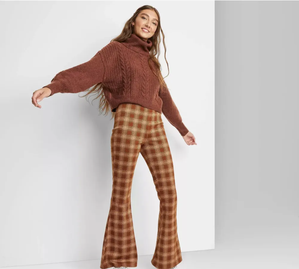 Wild Fable Women's Cropped Turtleneck Pullover Sweater