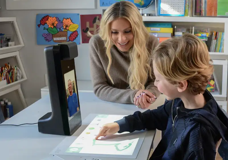 hot pics Dorit Kemsley and her son Jagger grandpa new interactive device, Amazon Glow